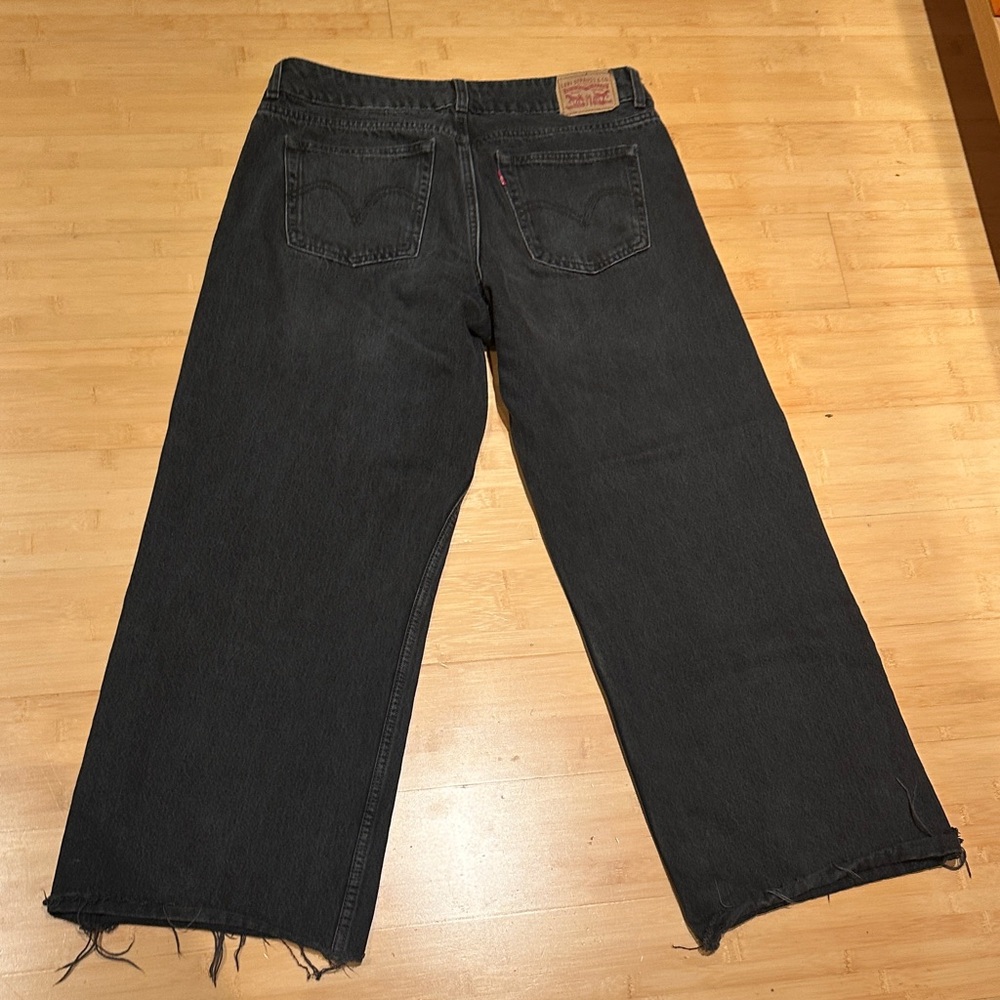 Levi’s Super low Black Wide-Leg Jeans - Picture 2 of 5